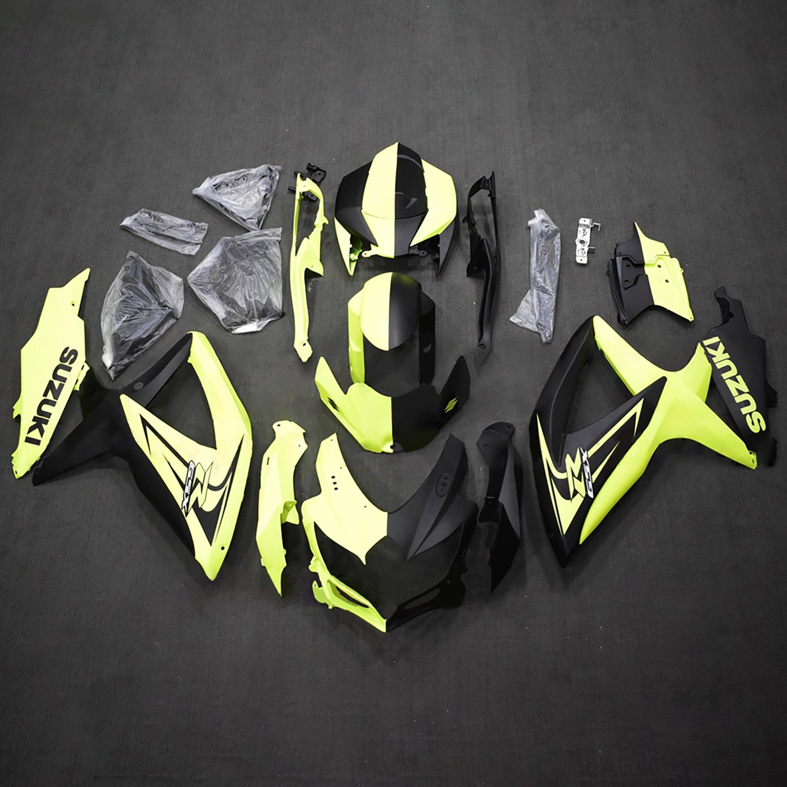 Kit de carénage injecté en plastique ABS pour Suzuki GSXR 600/750 2008-2010 K8