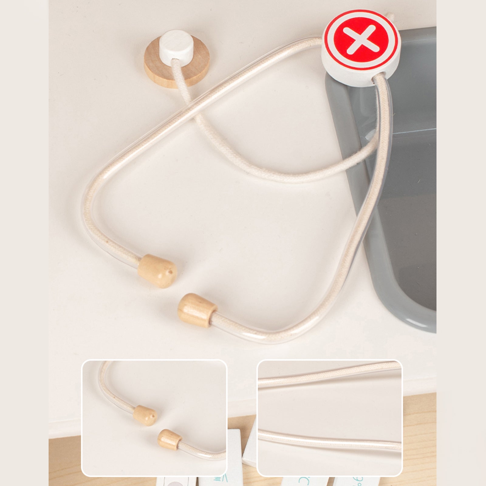 Set di giocattoli di simulazione della clinica medica per bambini con 22 accessori, di 3 anni