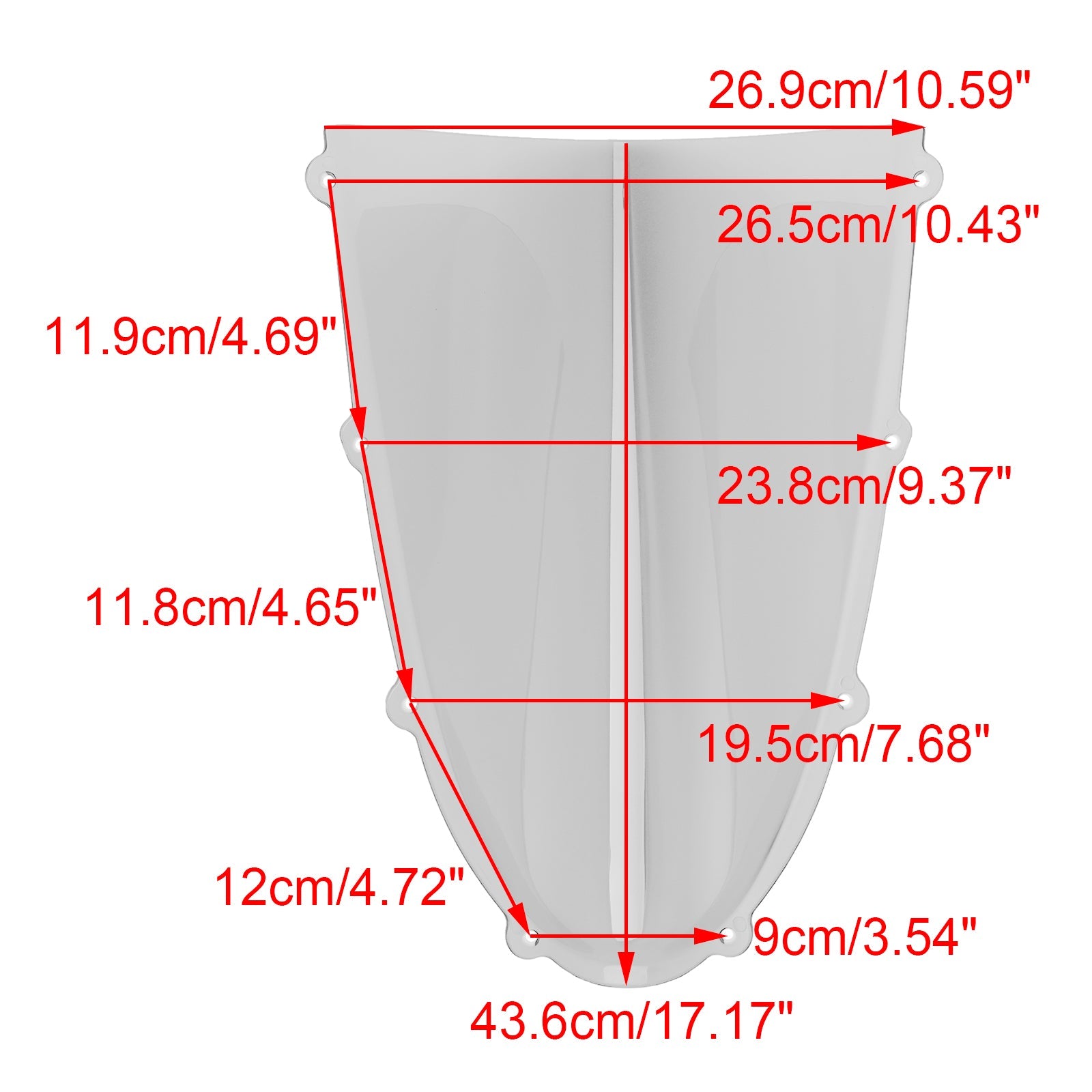 ABS kunststof windscherm voor Ducati Panigale V4/S (2025)