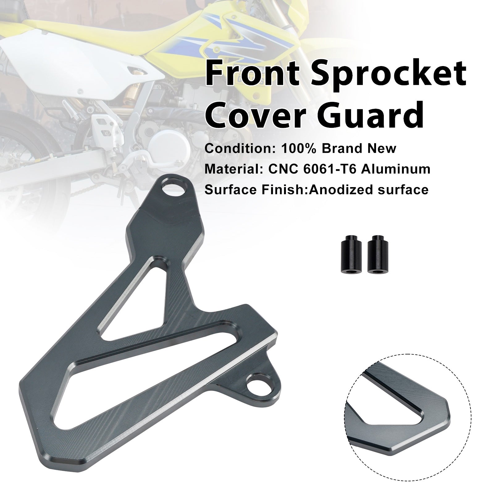 Protection de pignon avant pour Suzuki DR-Z400SM 2000-2024 DRZ400/S/E