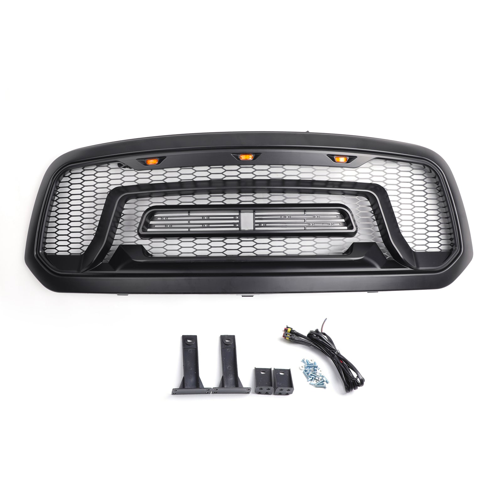 LED Grille ABS Honeycomb Bumper Grill Mesh Grille Pour Dodge Ram 1500 2013-2018