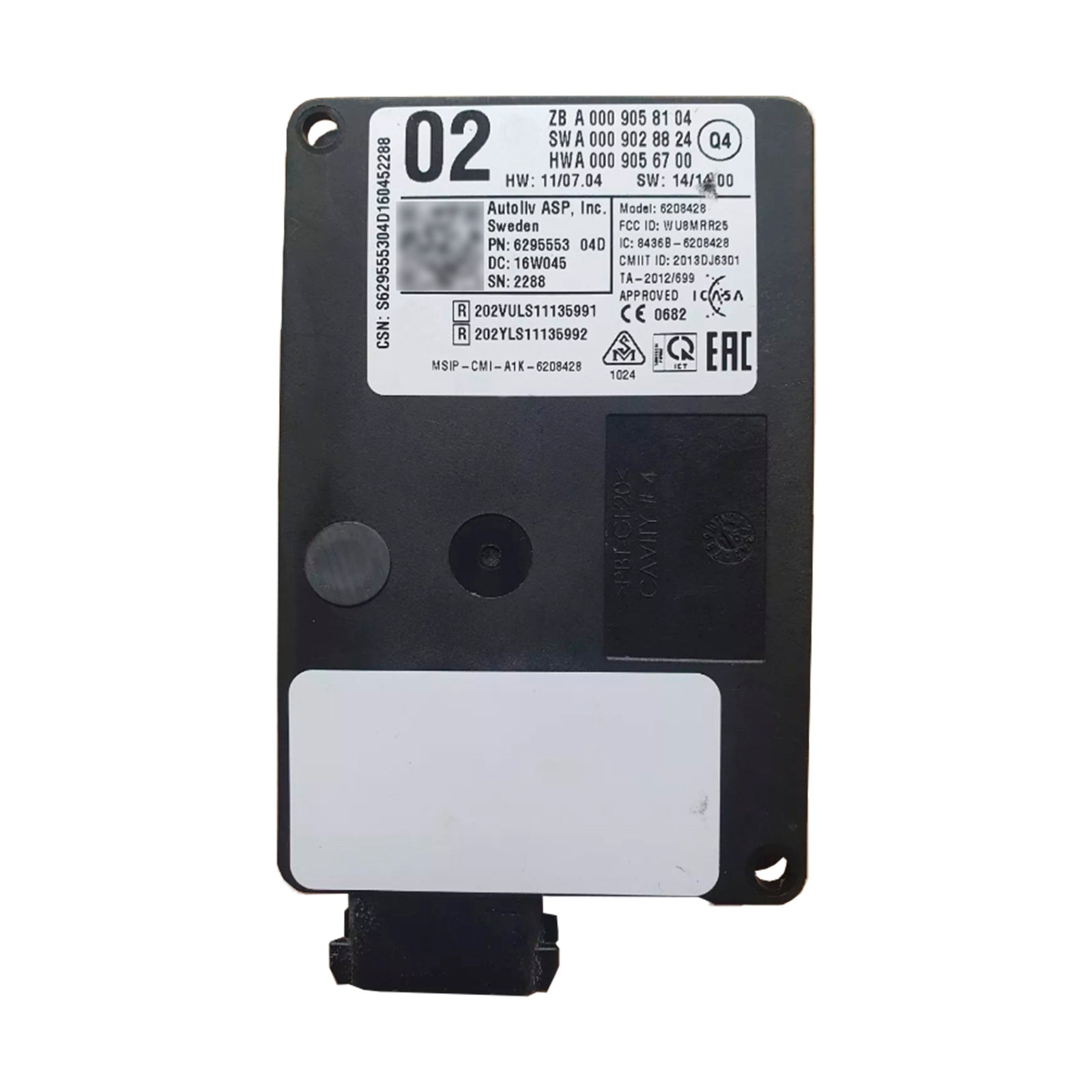 Module de capteur radar d'angle mort pour Benz X166 W205 C207 W212 C217 C218 W222 R231 X253 X292 A0009058104