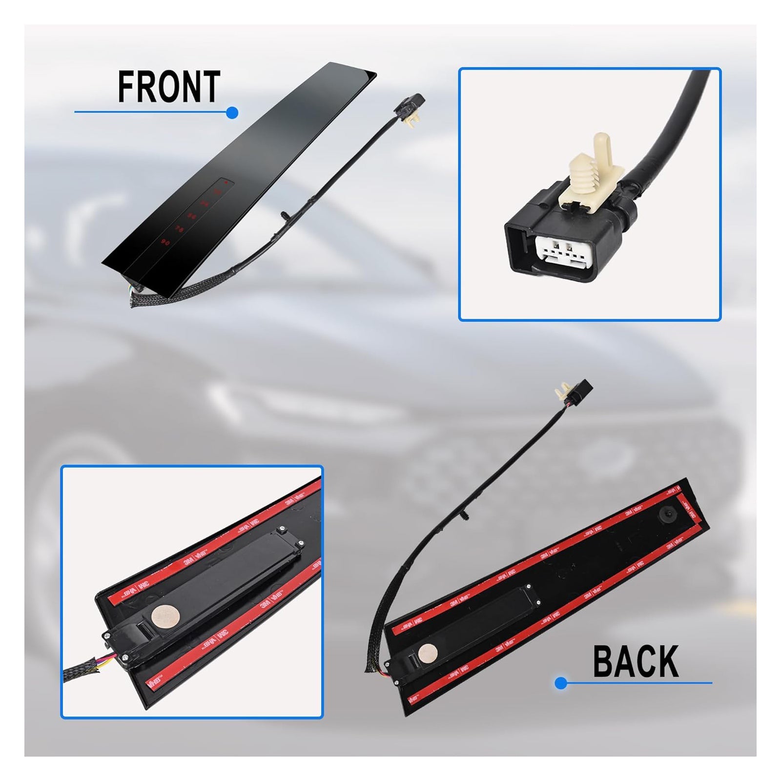 Määrän B muovaus ennen Ford Taurus Driver 2011-2019, avaimeton sisäänkäynti