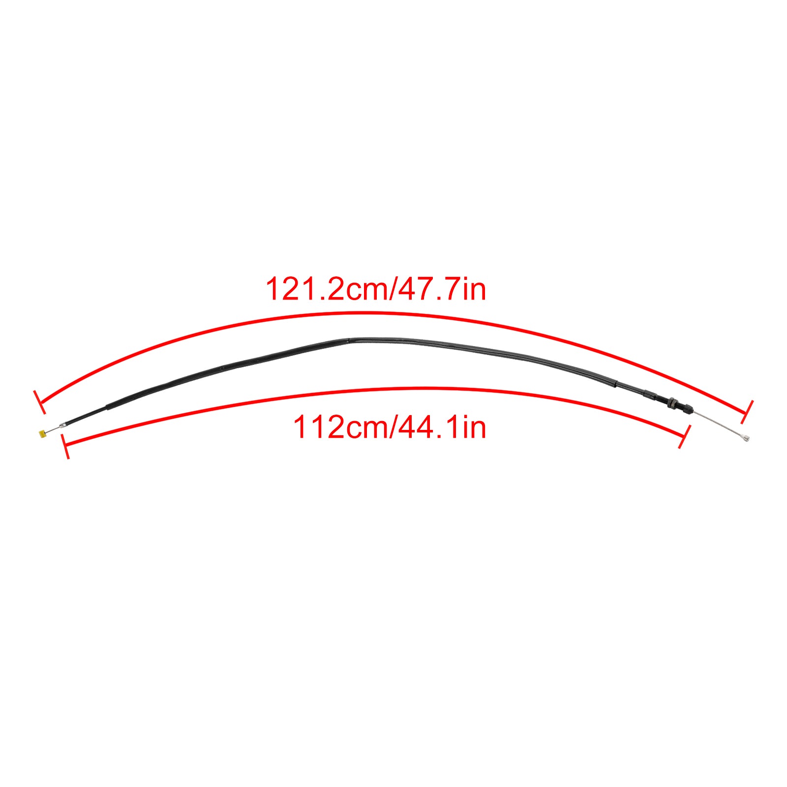 Črni rezervni kabel za Yamaha R6 2017-2024 Motociklistični motocikel
