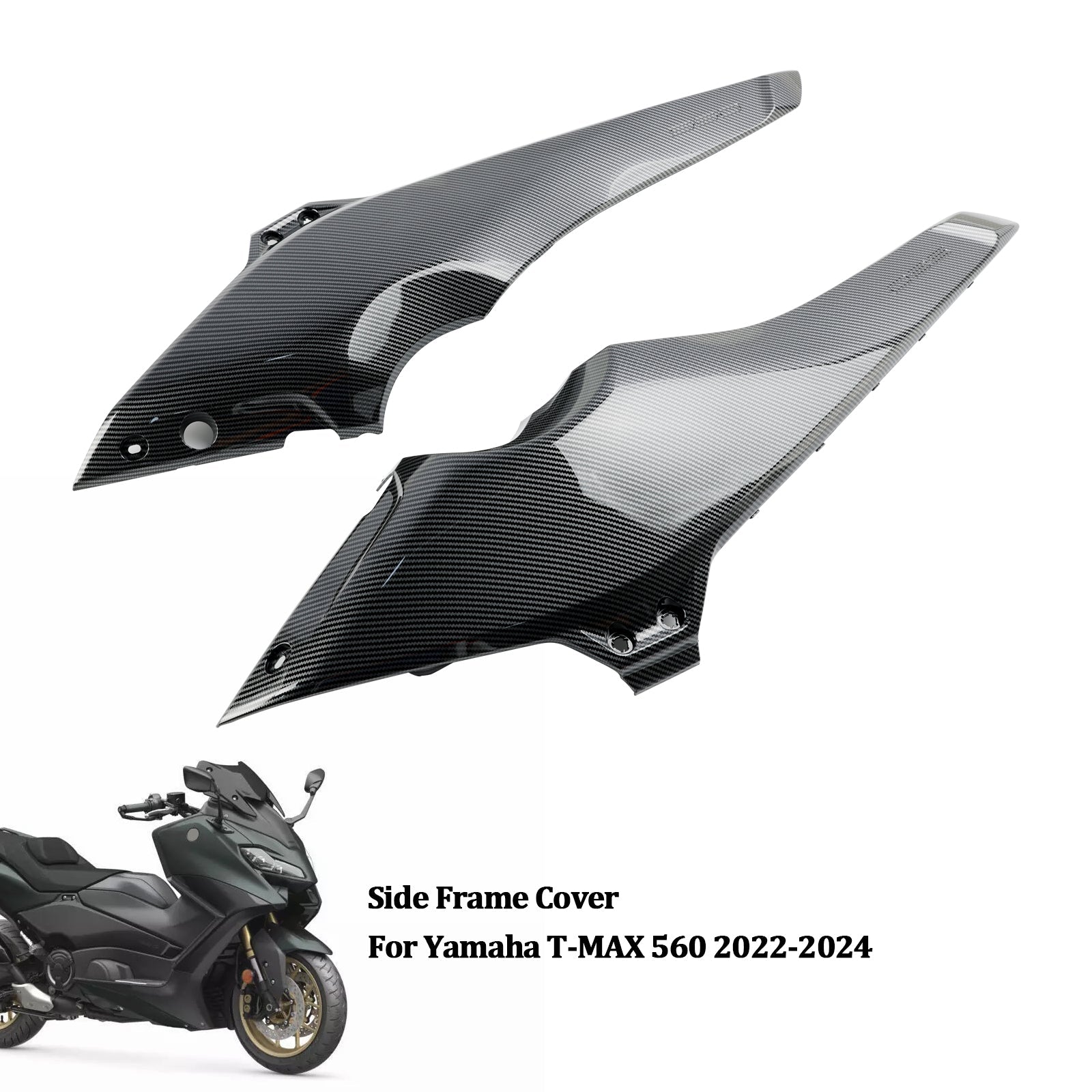 Boczne panele osłony ramy, owiewki dla Yamaha T-Max 560 2022-2024