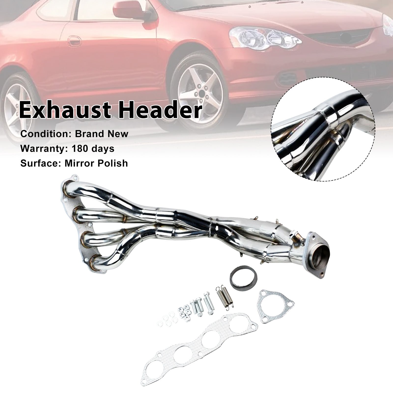 Collettore di scarico compatibile con Honda Civic Si/SiR 2.0L 2002-2005 e RSX 2002-2006