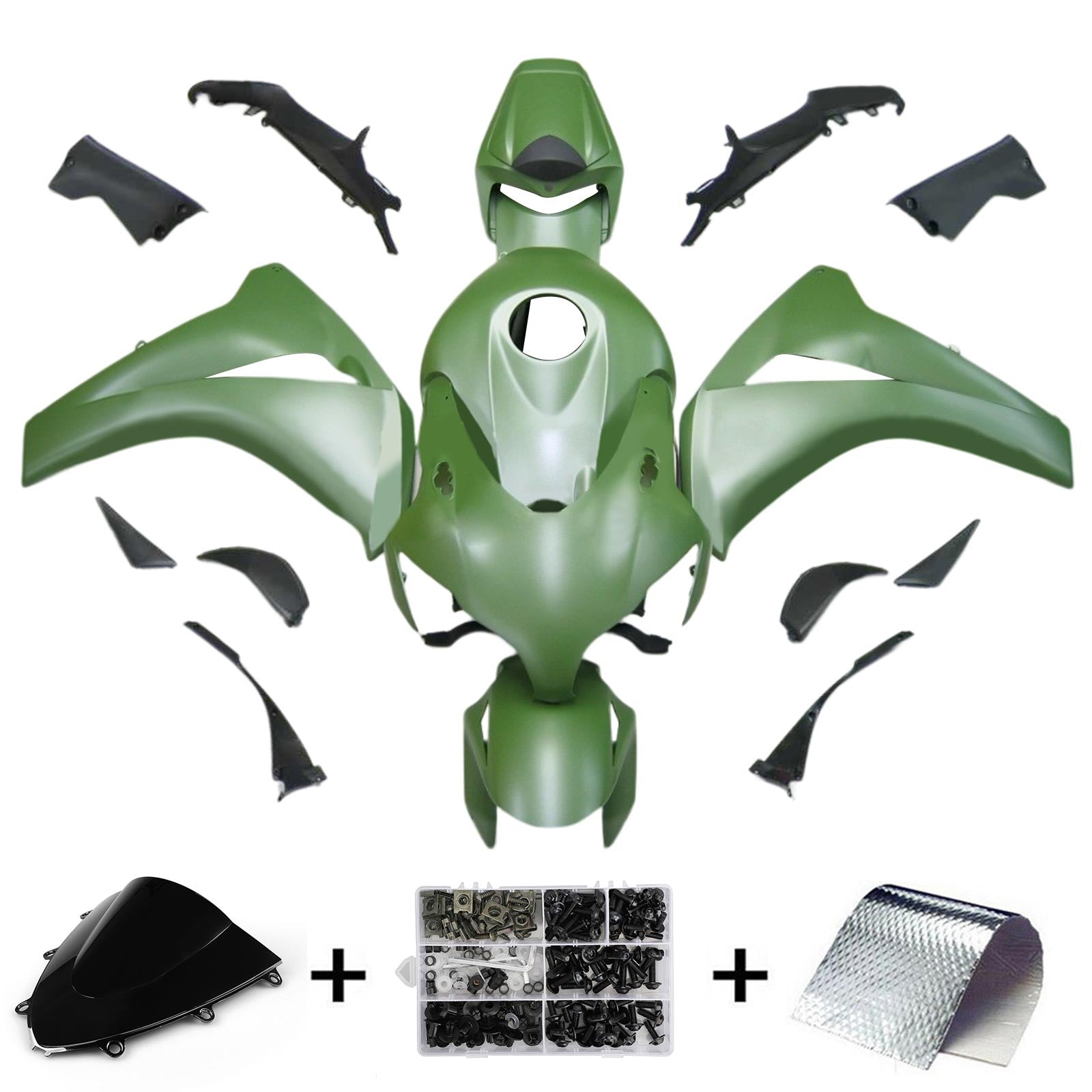 Kit de carénage injecté en plastique ABS pour Honda CBR1000RR 2008-2011