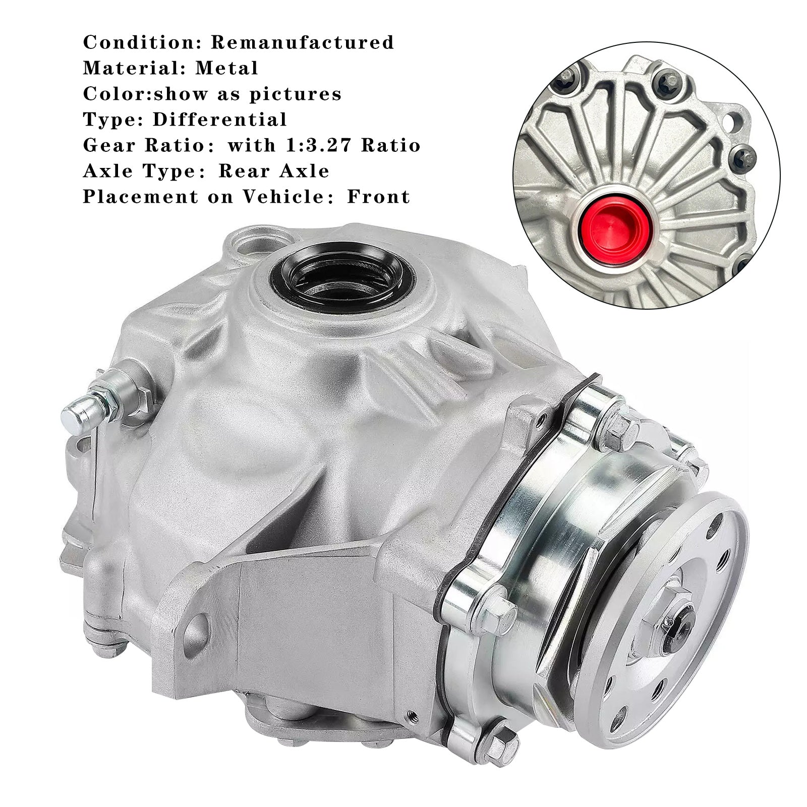 Ensemble de support de différentiel avant Mercedes-Benz GLK350 C207 V6 3,5 L 2013-2015 rapport 1:3,27 2213307100 2213300702