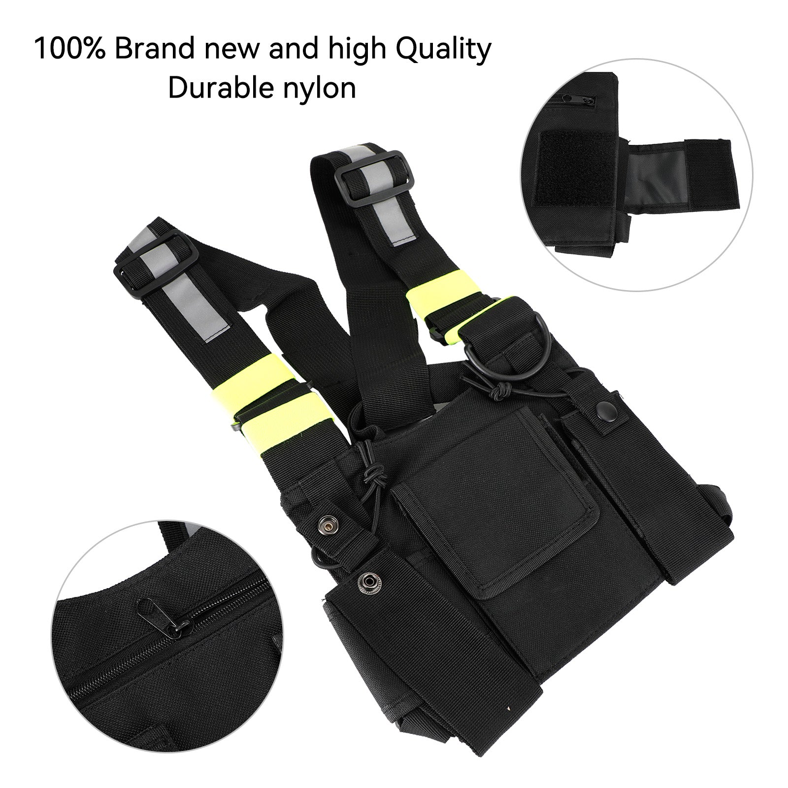 Field Operations Radio Neuf Tactical Multifonctionnel Poitrine Harnais Sac