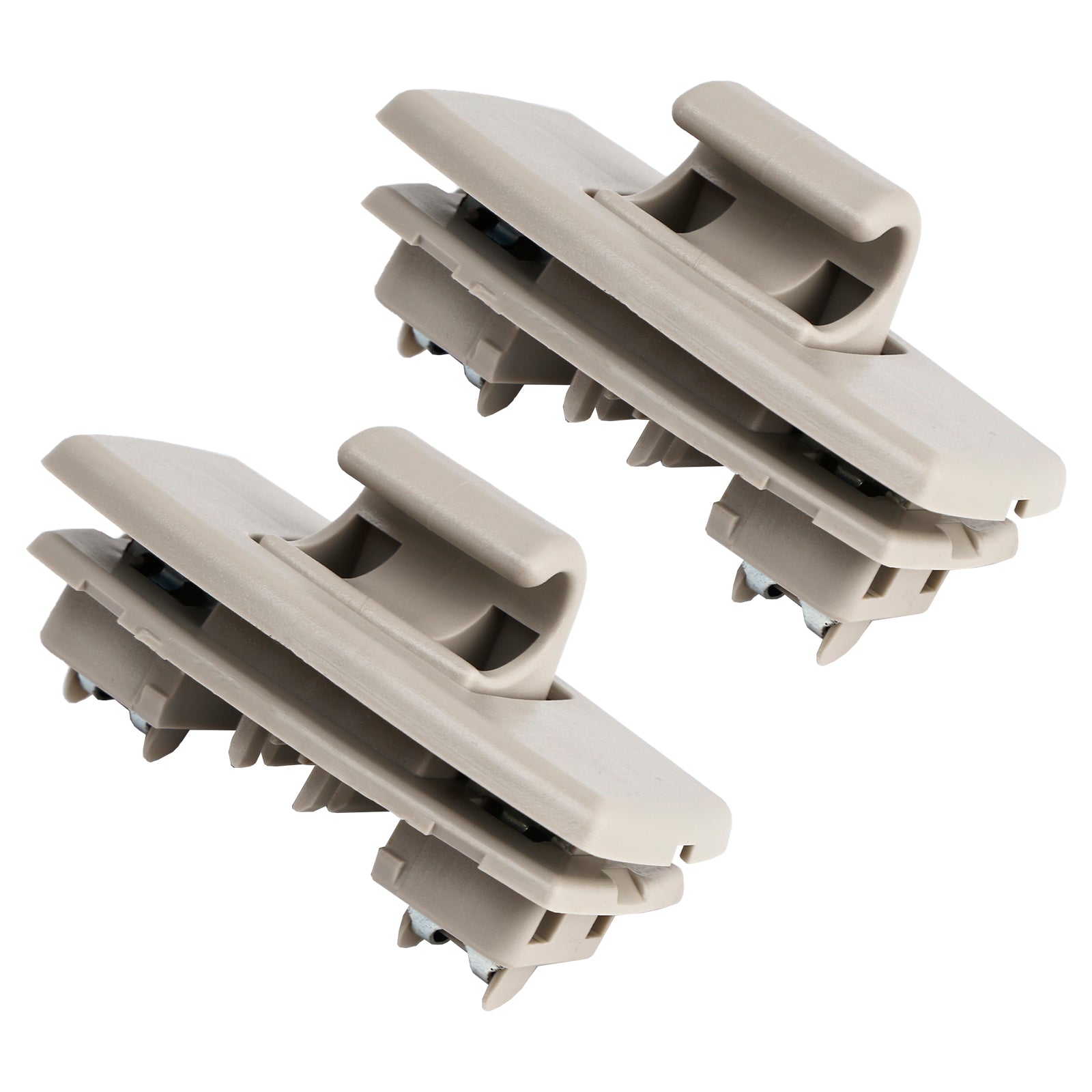 Lot de 2 crochets de fixation pour pare-soleil gris pour Mercedes Benz Classe C W205 S205 15-19