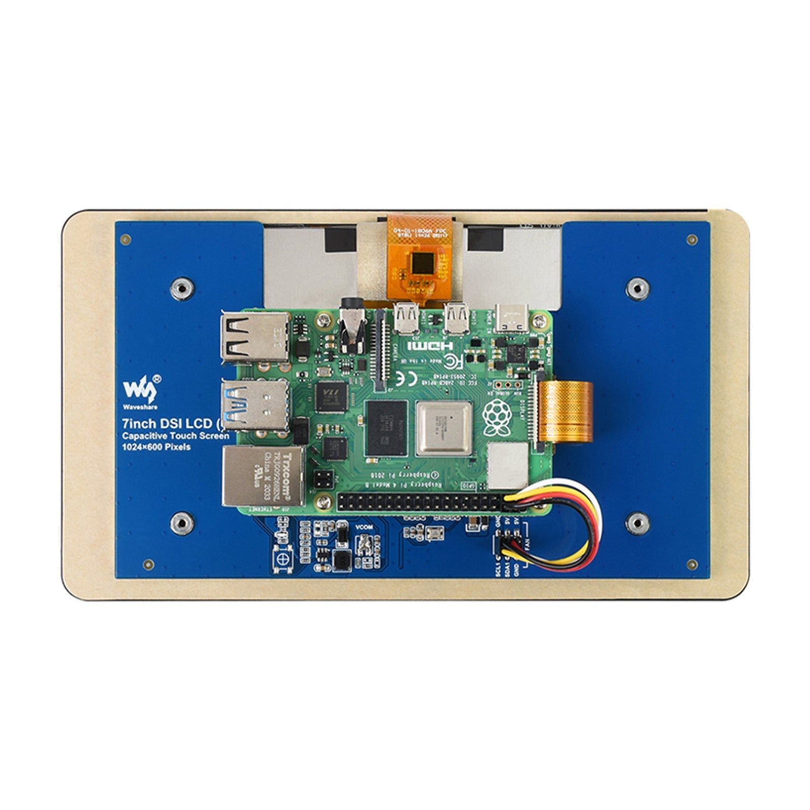 Écran tactile capacitif IPS 7 pouces 5 points Raspberry Pi 1024 × 600 pixels Pi5/4B