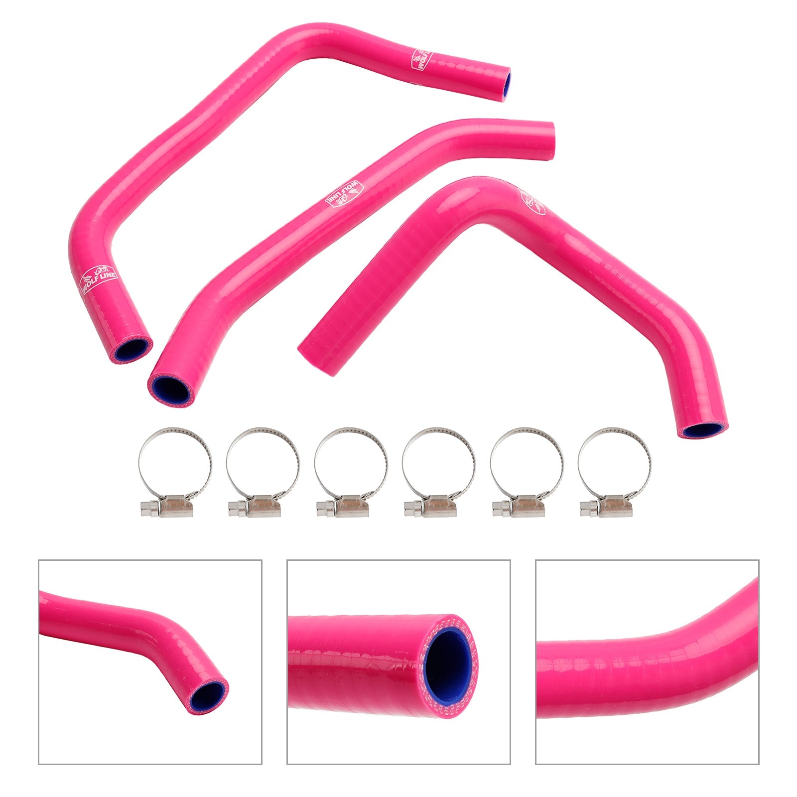 Silikonijäähdyttimen jäähdytysnesteletkusarja Kawasaki ZX4R ZX-4RR 2023-2024