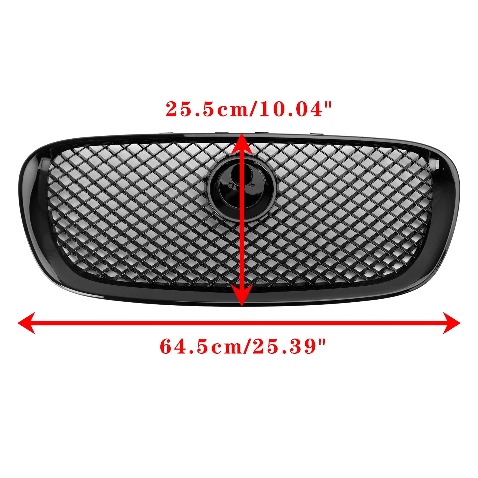Grille de pare-chocs avant style Jaguar XF XF-R 2008-2011, noir brillant