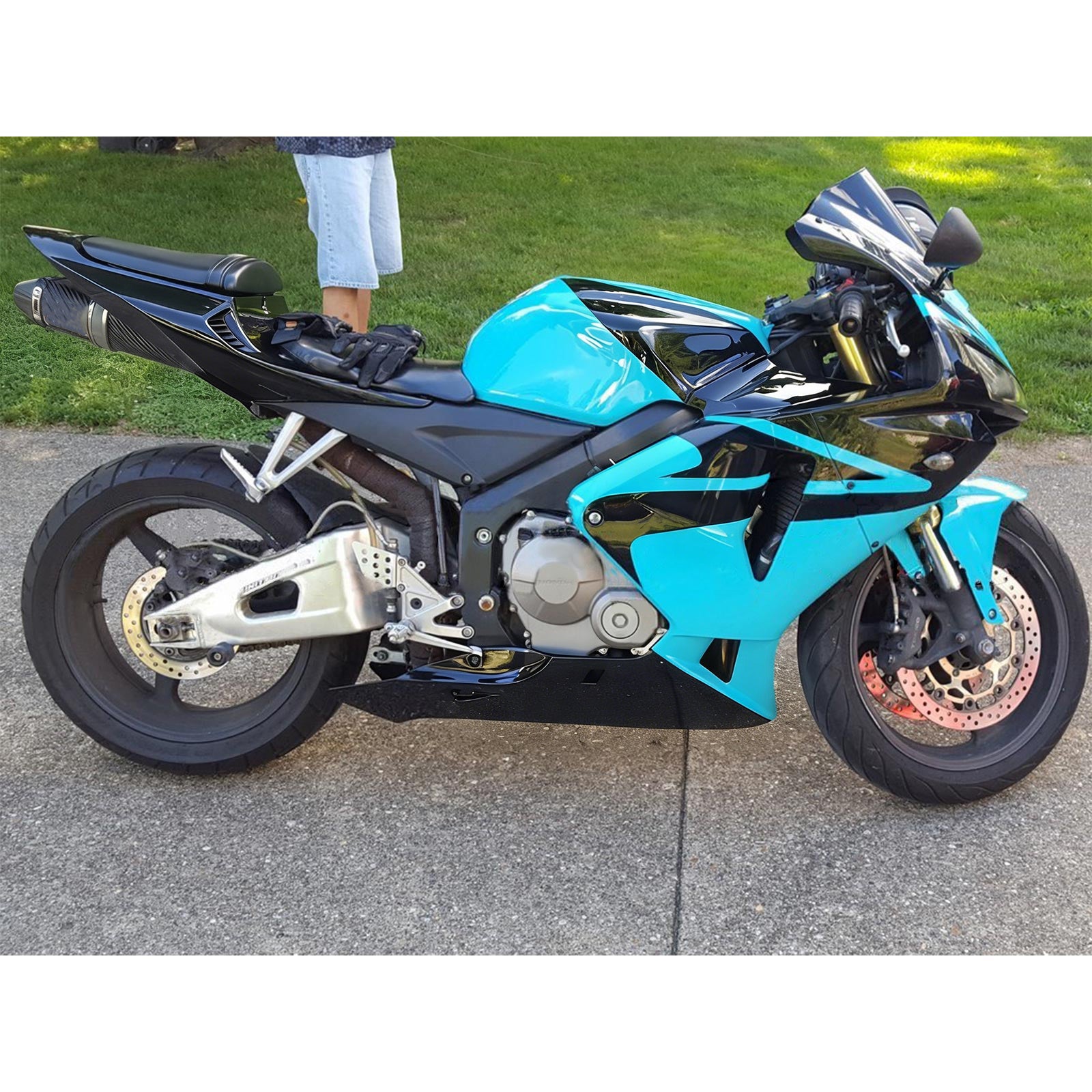 Kit carenado de inyección, carrocería de plástico ABS para Honda CBR600RR 2005-2006 F5