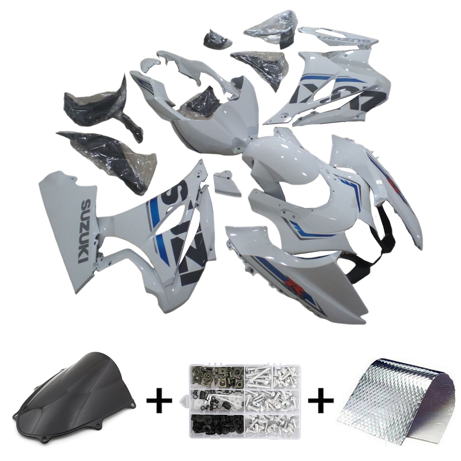 Kit carena iniezione Suzuki GSXR1000 K17 2017-2023 Carrozzeria in plastica ABS