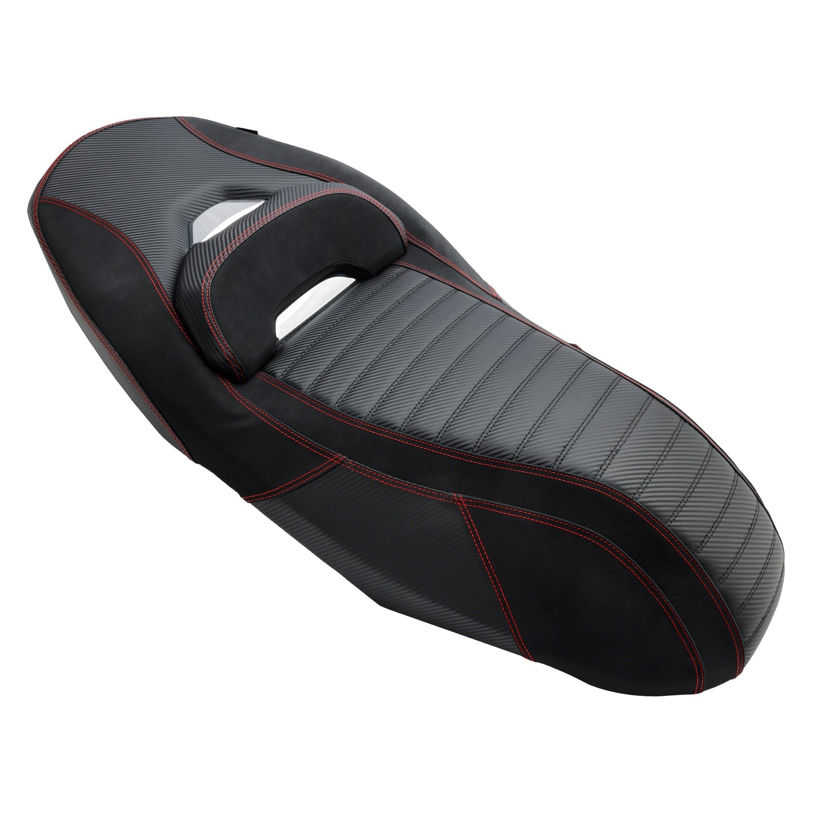 Asiento de pasajero completo para pasajeros para Yamaha X-Max 300 2023-2024, rojo