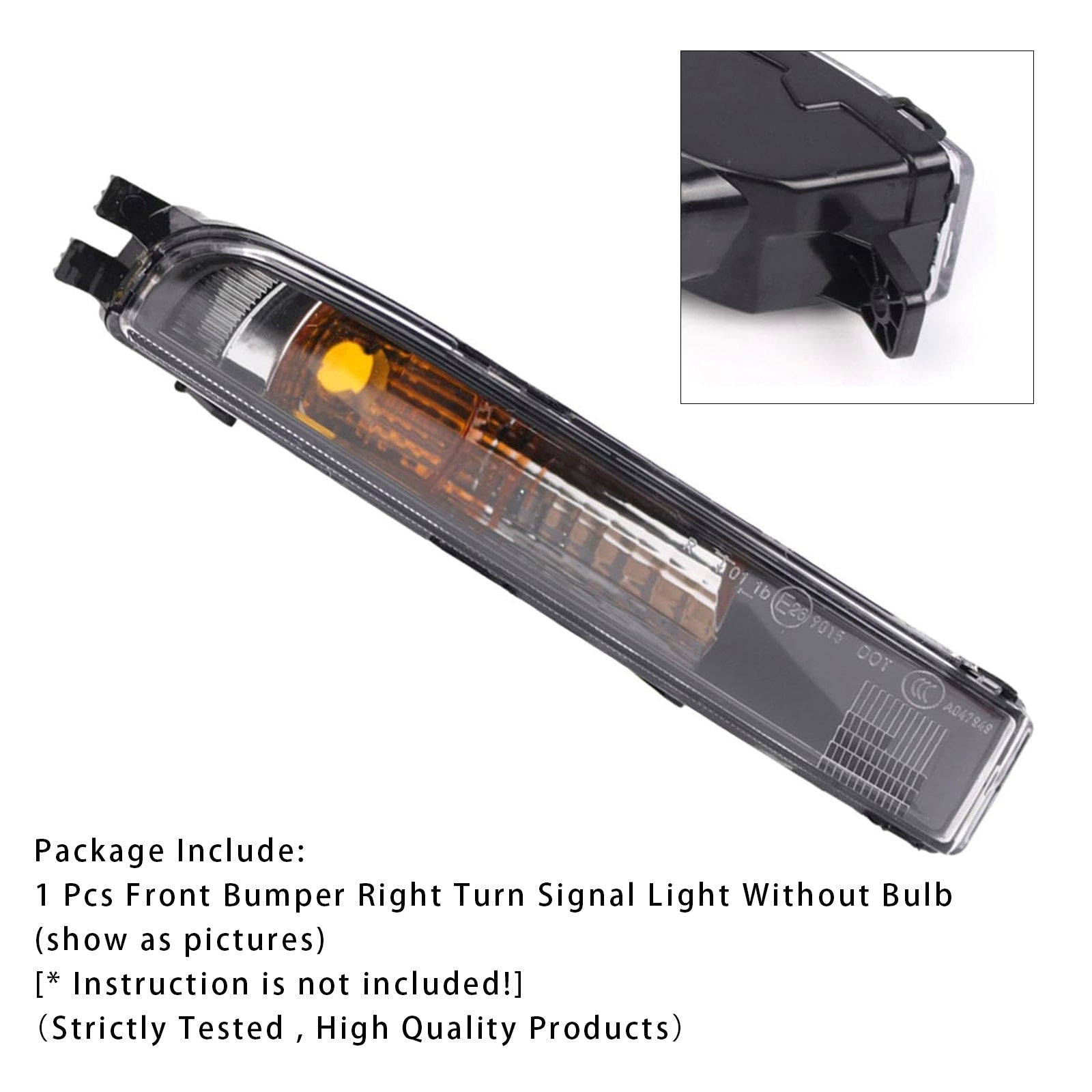 Volkswagen Beetle 2012-2019 1 Ogień migający w prawo od zderzaka przed 5C5953042a