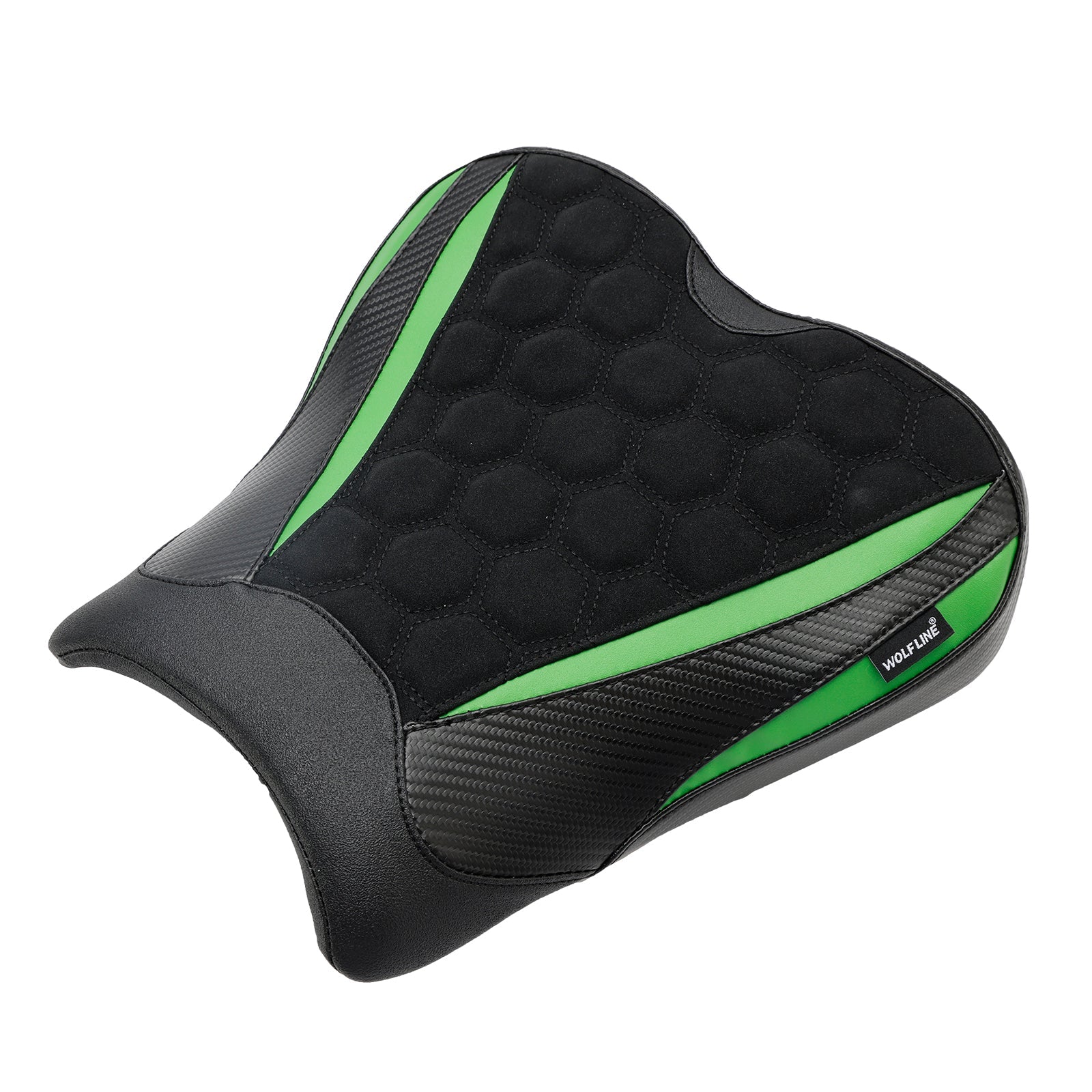 Sede del conducente Raider Kawasaki Ninja ZX-4R ZX-4RR 2023, cuscino in poliuretano verde