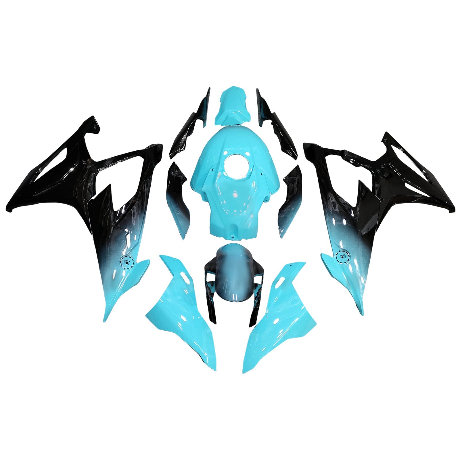 Kit de carénage d'injection pour BMW M1000RR S1000RR 2019-2022 Carrosserie Plastique ABS