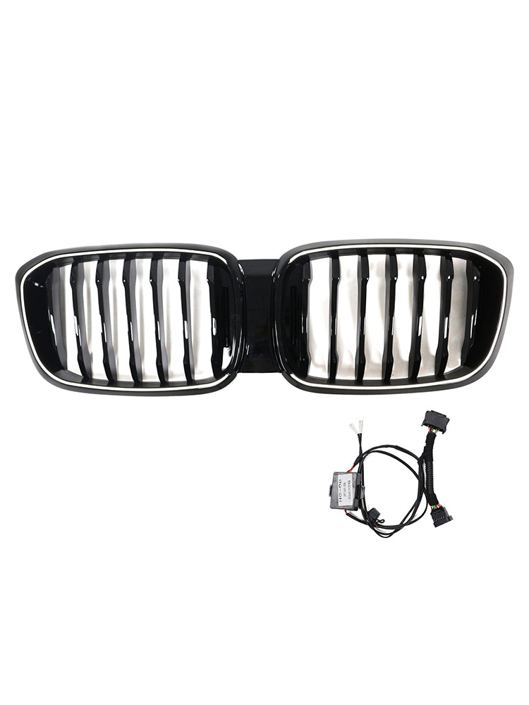 Front Grille anteriore in maglia nera brillante per BMW x3 x3m G01 G08 pre-re-re-readed 2018-2021 51138469959 51138469960