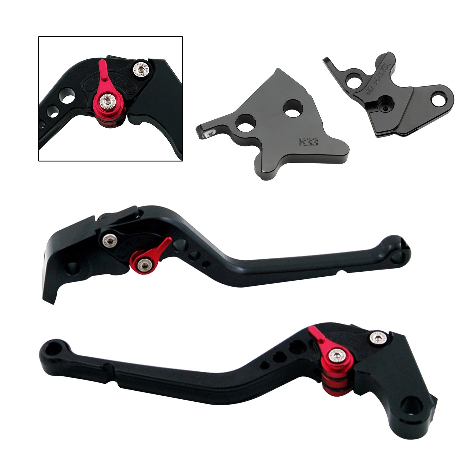 Dolga ročica zavore in sklopke za Yamaha YBR125 2005–2014