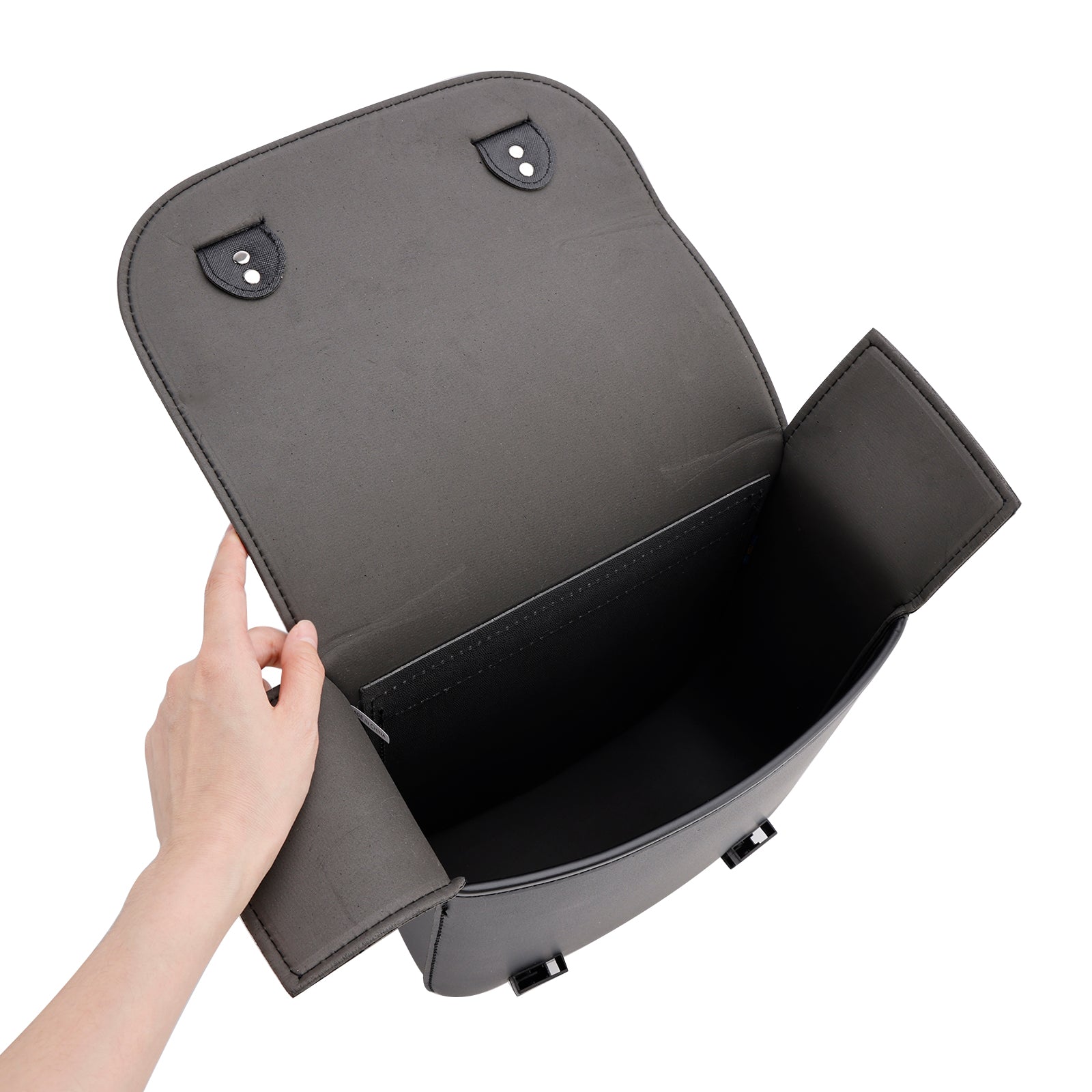 Črna bočna sedla vrečka 18 l za motocikel