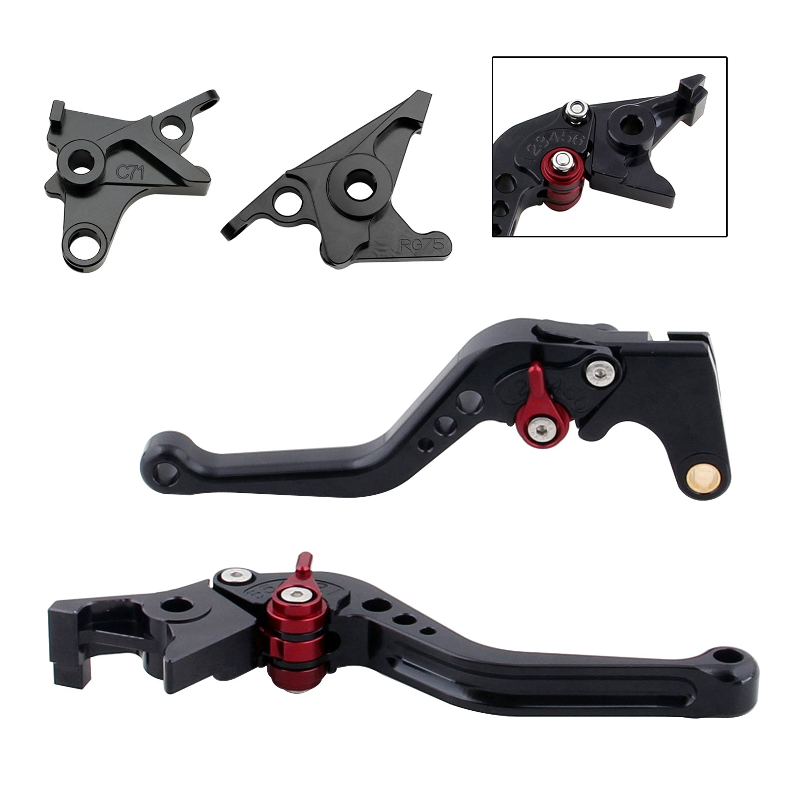 Levier de frein et d'embrayage court pour BMW R NINE T / PURE / RACER 2017-2023