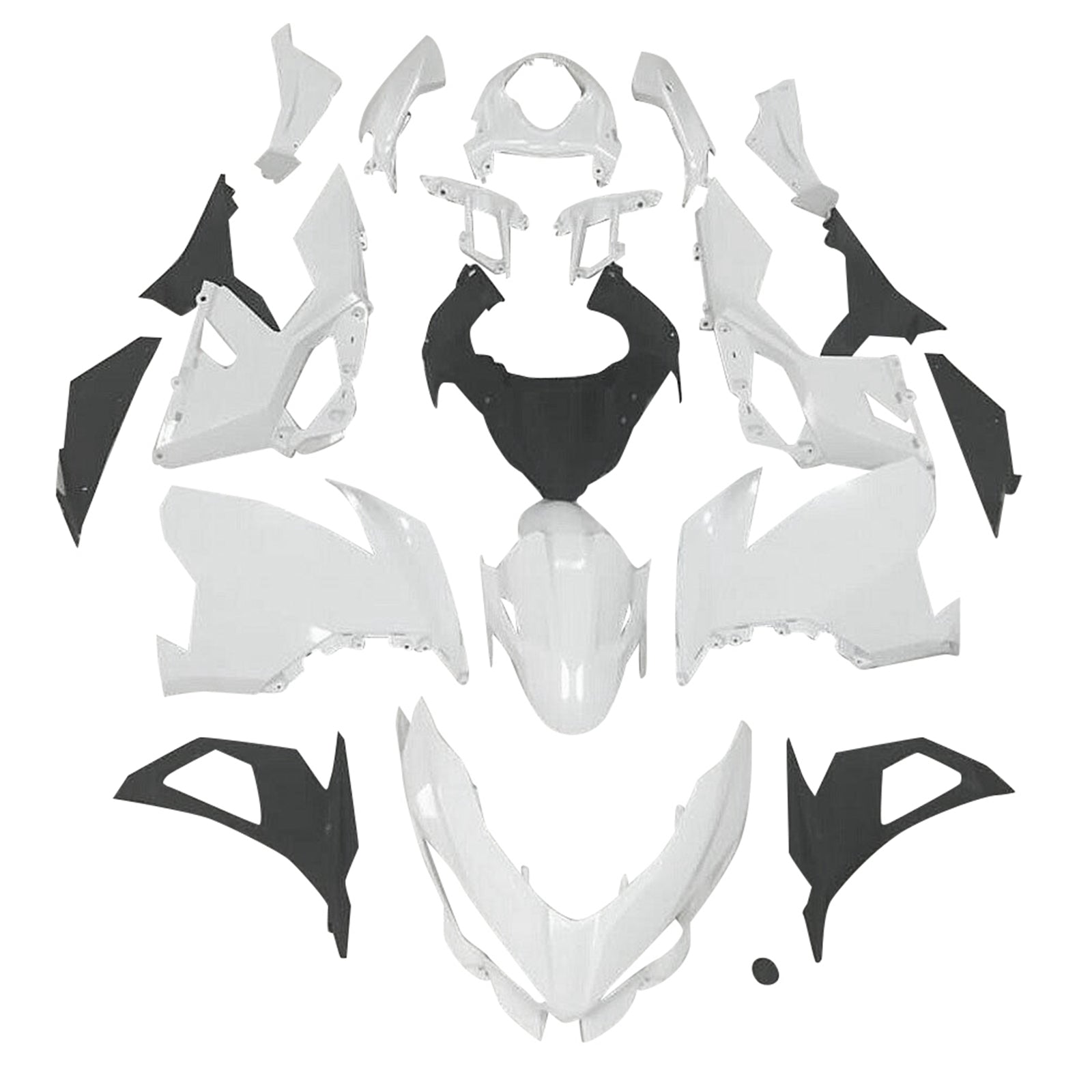 2018-2022 Kawasaki EX400 / Ninja400 Ongelakte carrosseriekuipinjectie