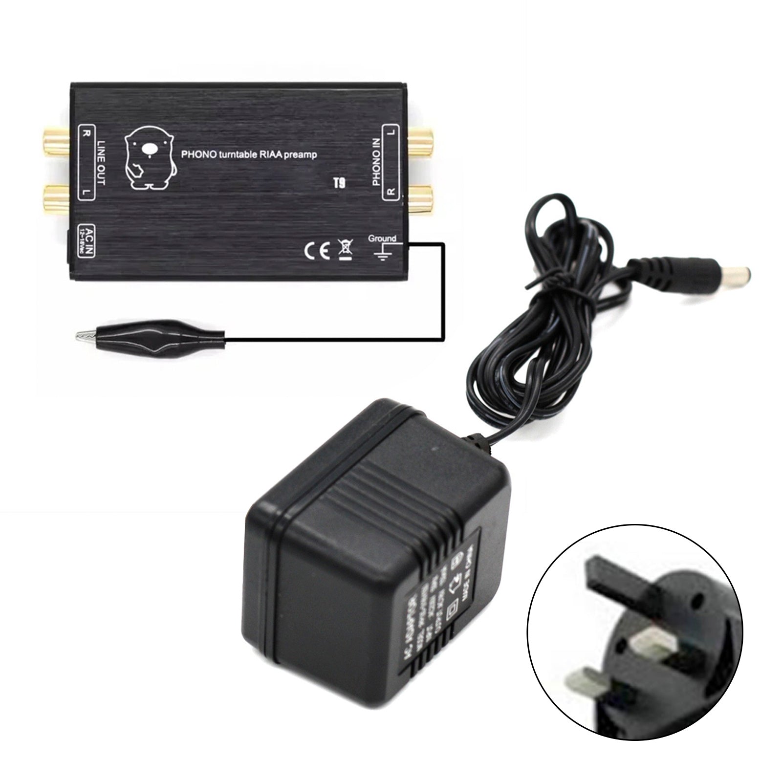 Preamplificatore fono T11, preamplificatore fono MM per giradischi stereo in vinile