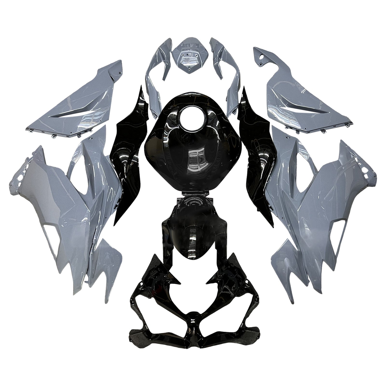 Kit di carenatura a iniezione, corpo in plastica ABS per Kawasaki ZX6R 2019-2023