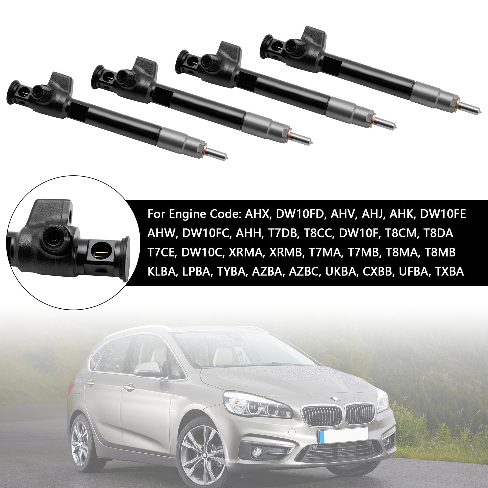 Inyector de combustible diésel Delphi, 4 Uds., 28388960, 9674984080, 28602948