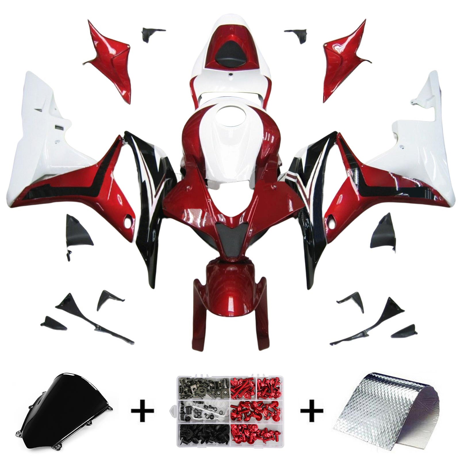 Kit de carénage à injection en plastique ABS pour Honda CBR600RR 2007-2008 F5