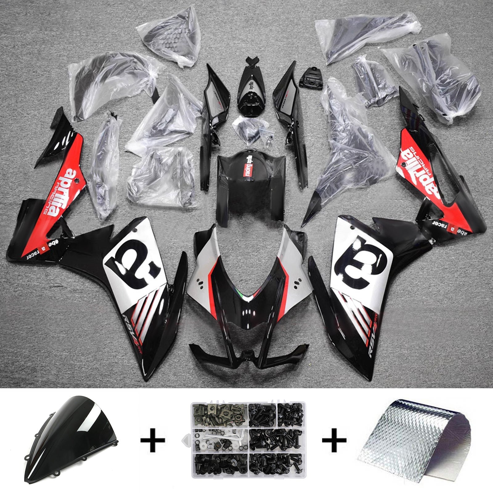 Kit de carénage d'injection Aprilia RSV4 1000 2016-2020 Carrosserie Plastique
