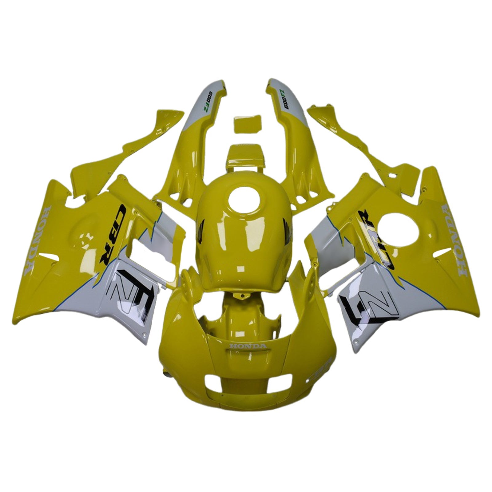 1991-1994 Honda CBR600 F2 injectiekuipset ABS kunststof carrosserie