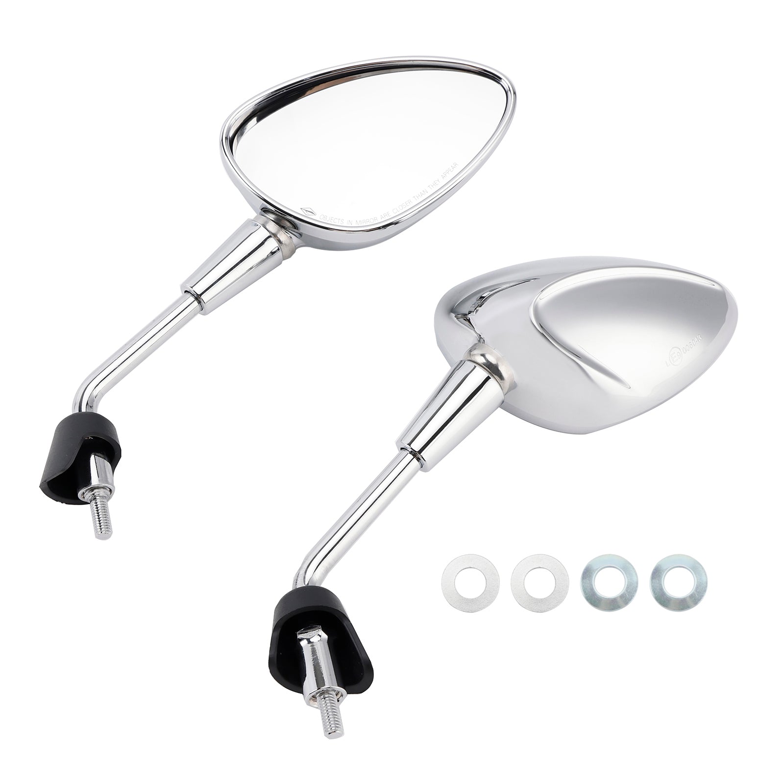 M8 M8 Shorty linker en rechter Chrome Mirror voor scooter Piaggio Vespa Sprint 50 125 150