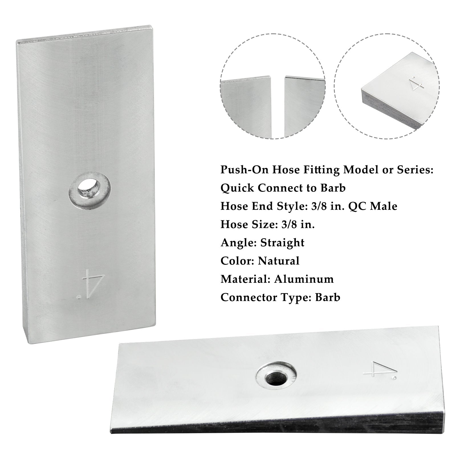 2 kliny o szerokości 2 cali dla 4 -stopowych stalowych sprężyn