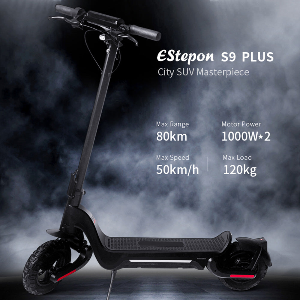 SCOOTER ÉLECTRIQUE 800W PLIANT E-SCOOTER GAMME 50KM 10" HORS ROUTE 15AH 45KM/H