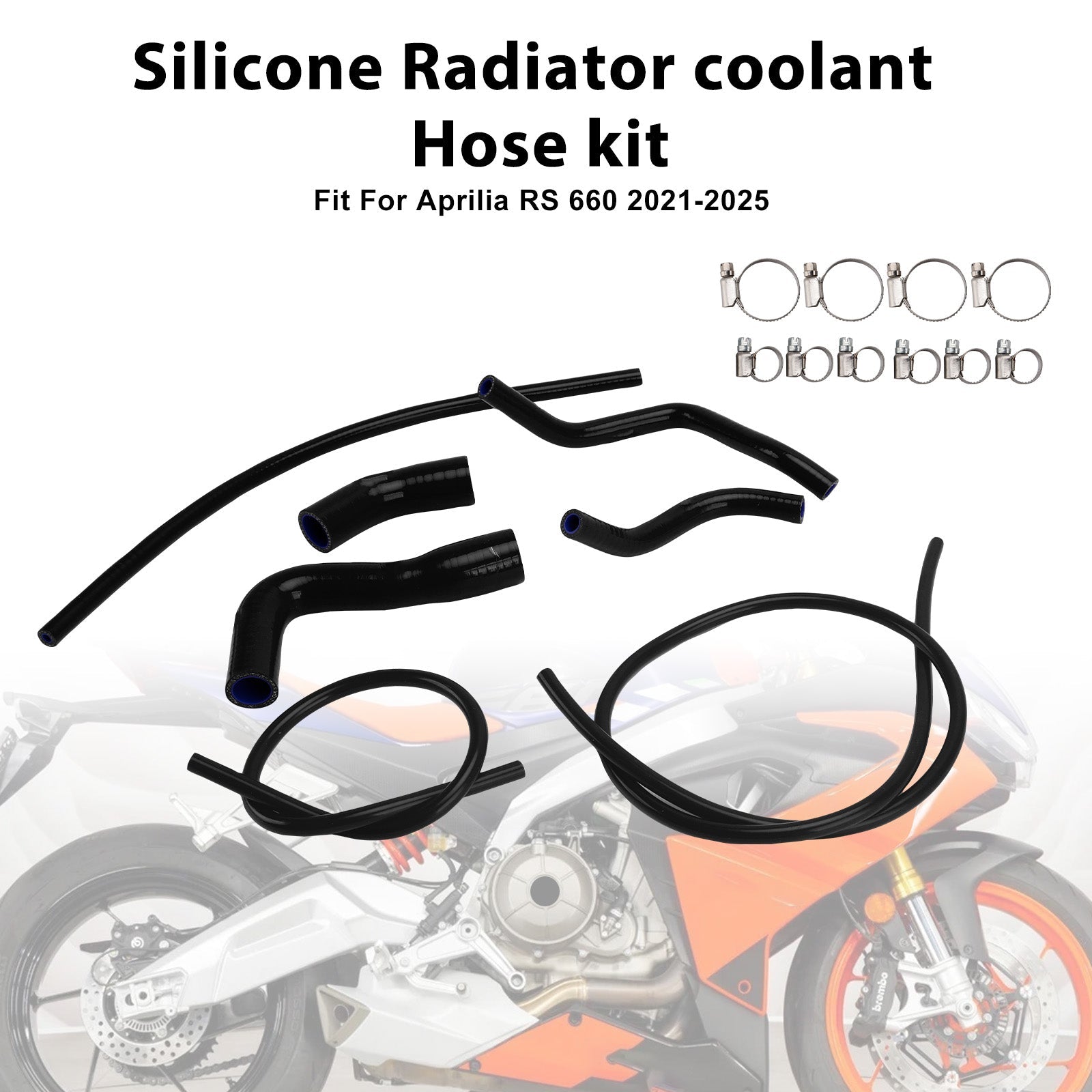 Durite de refroidissement en silicone pour radiateur Aprilia RS 660 (2021-2025)
