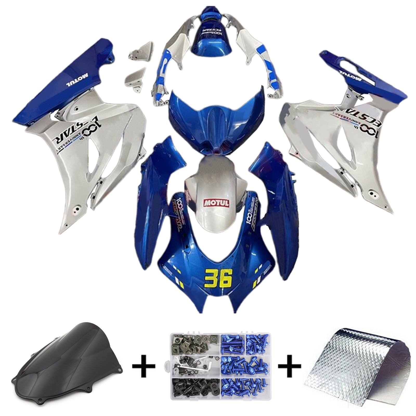 Kit de carénage en plastique ABS pour Suzuki GSXR1000 2017-2025 K17