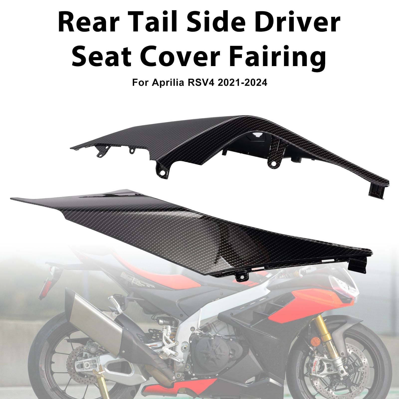 Carenatura del sedile del conducente posteriore per Aprilia RSV4 2021-2024