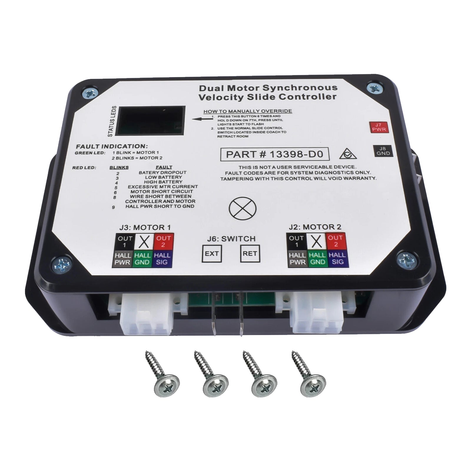 Synchrone snelheidsschuifregelaar met dubbele motor 13398-D0 voor Lippert V-Sync II