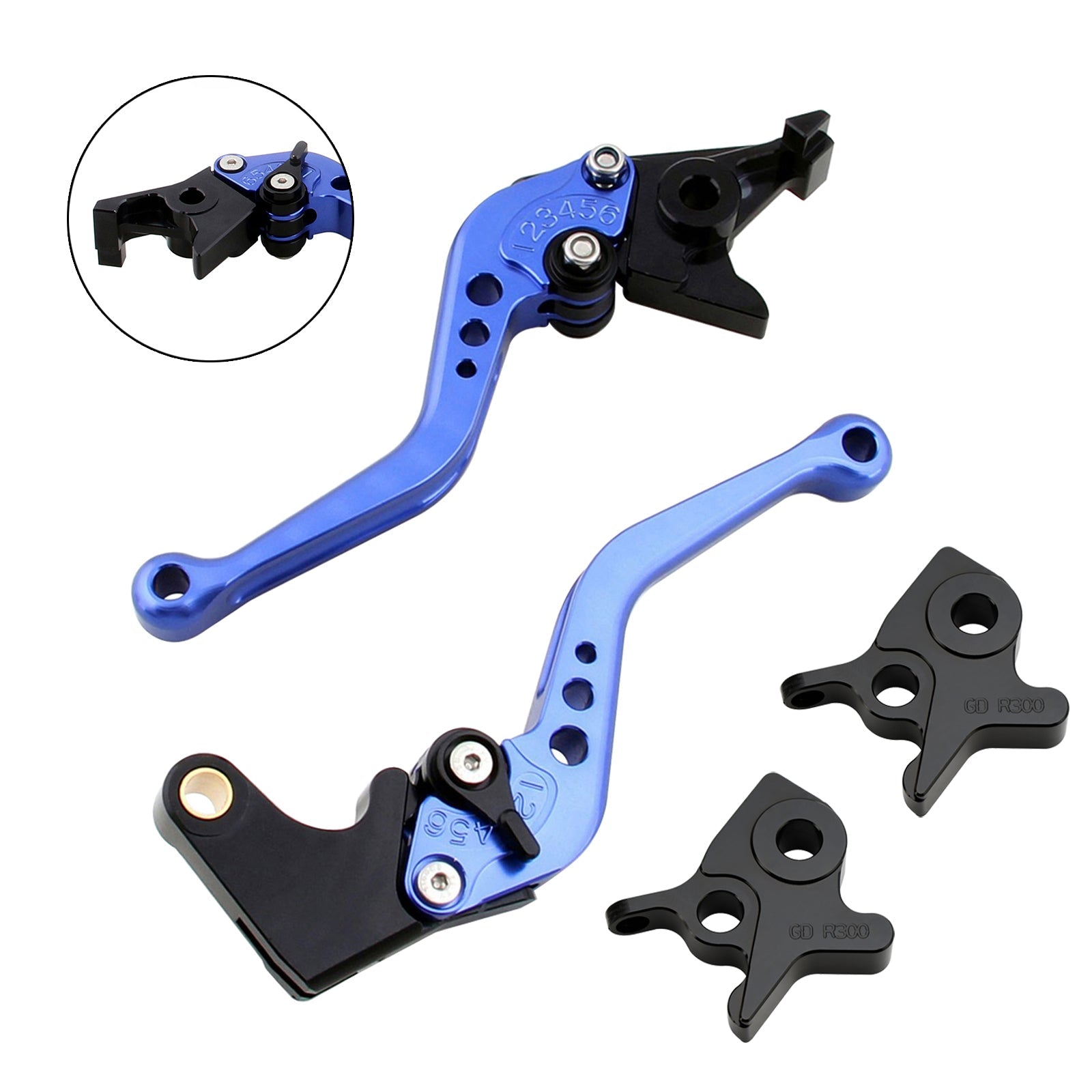 Palanca de freno y embrague corta para Kymco AK550 2017-2022