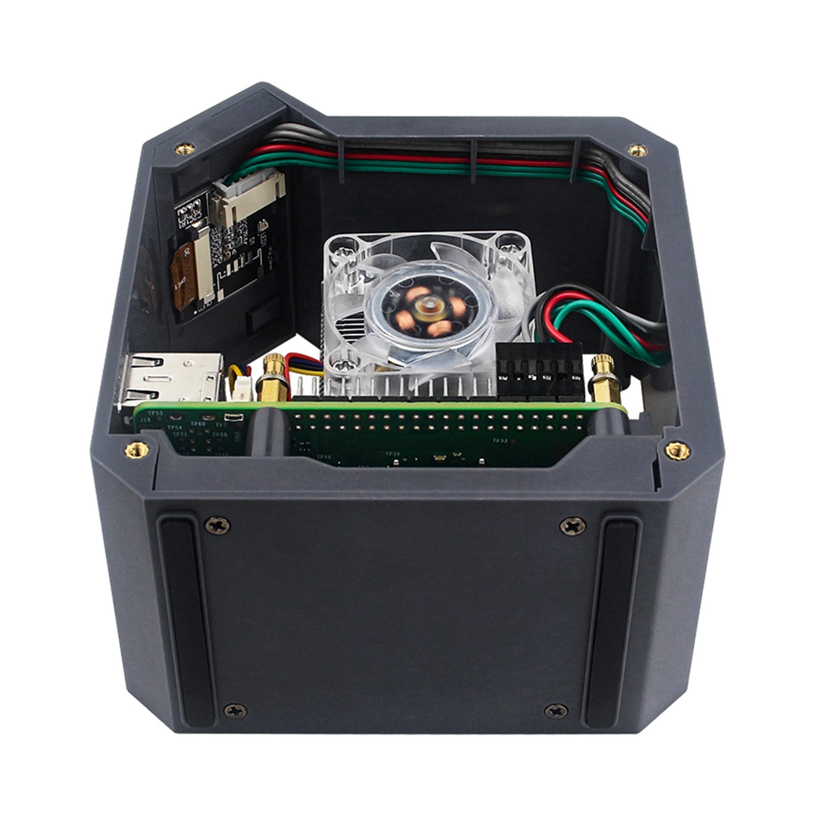 Zestaw pionowych wentylatorów Raspberry Pi 5 z 0,96 -calową OLED OLED Shell