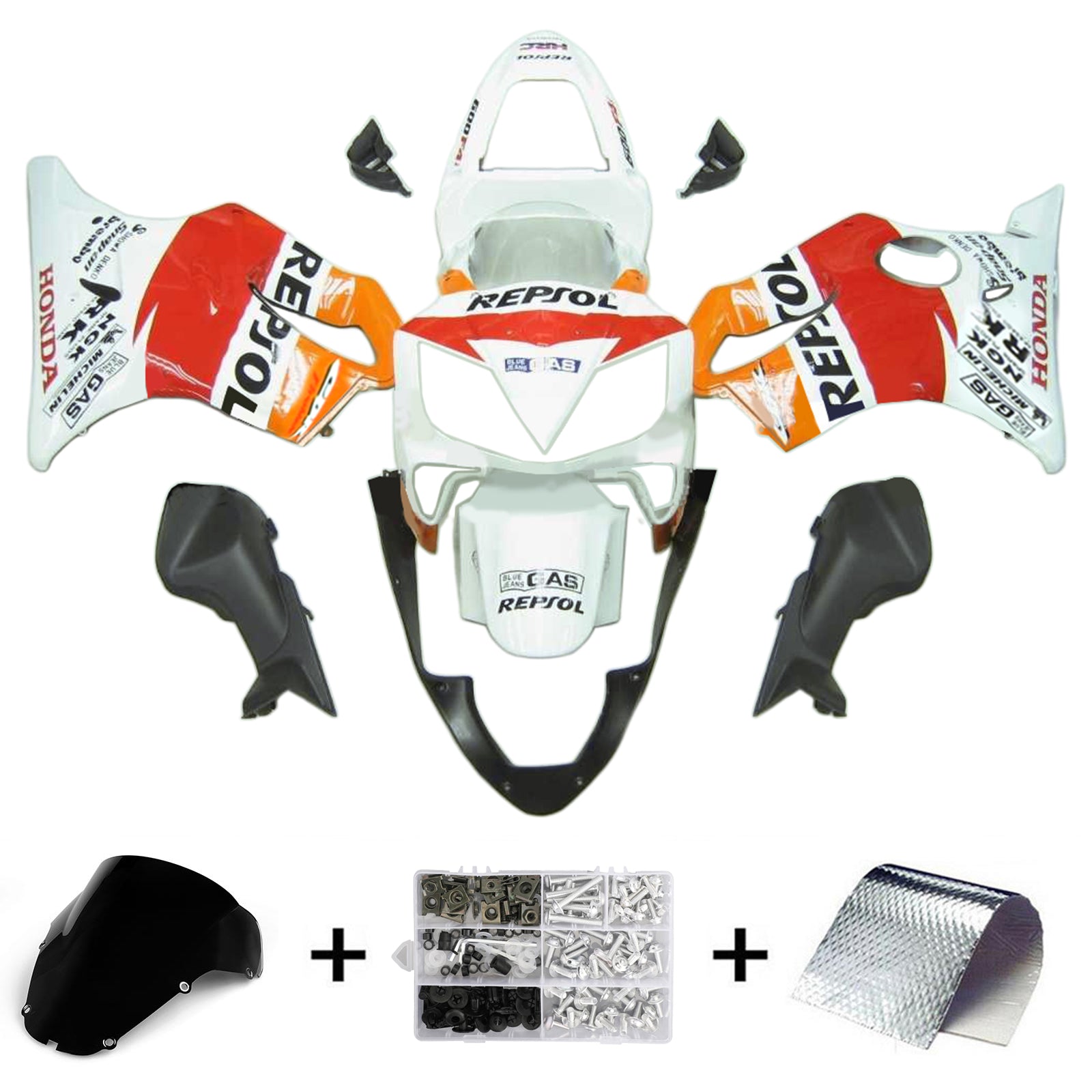 Injectie kuipkit, ABS Plastic Body voor Honda CBR600 F4I 2001-2003