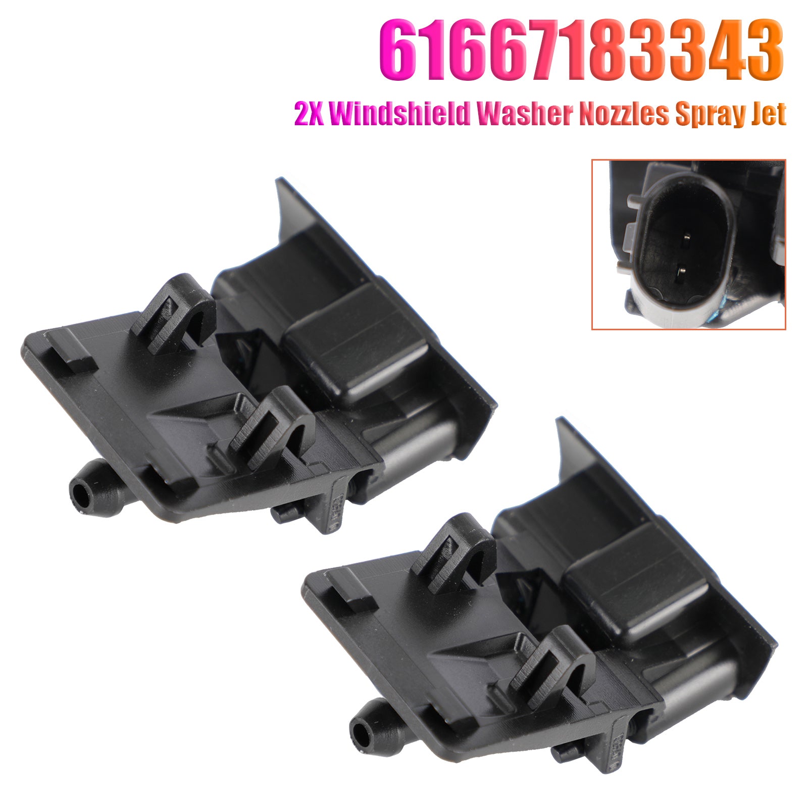 2 buses de lave-glace pour BMW X1 E84 X6 E71 61667183343