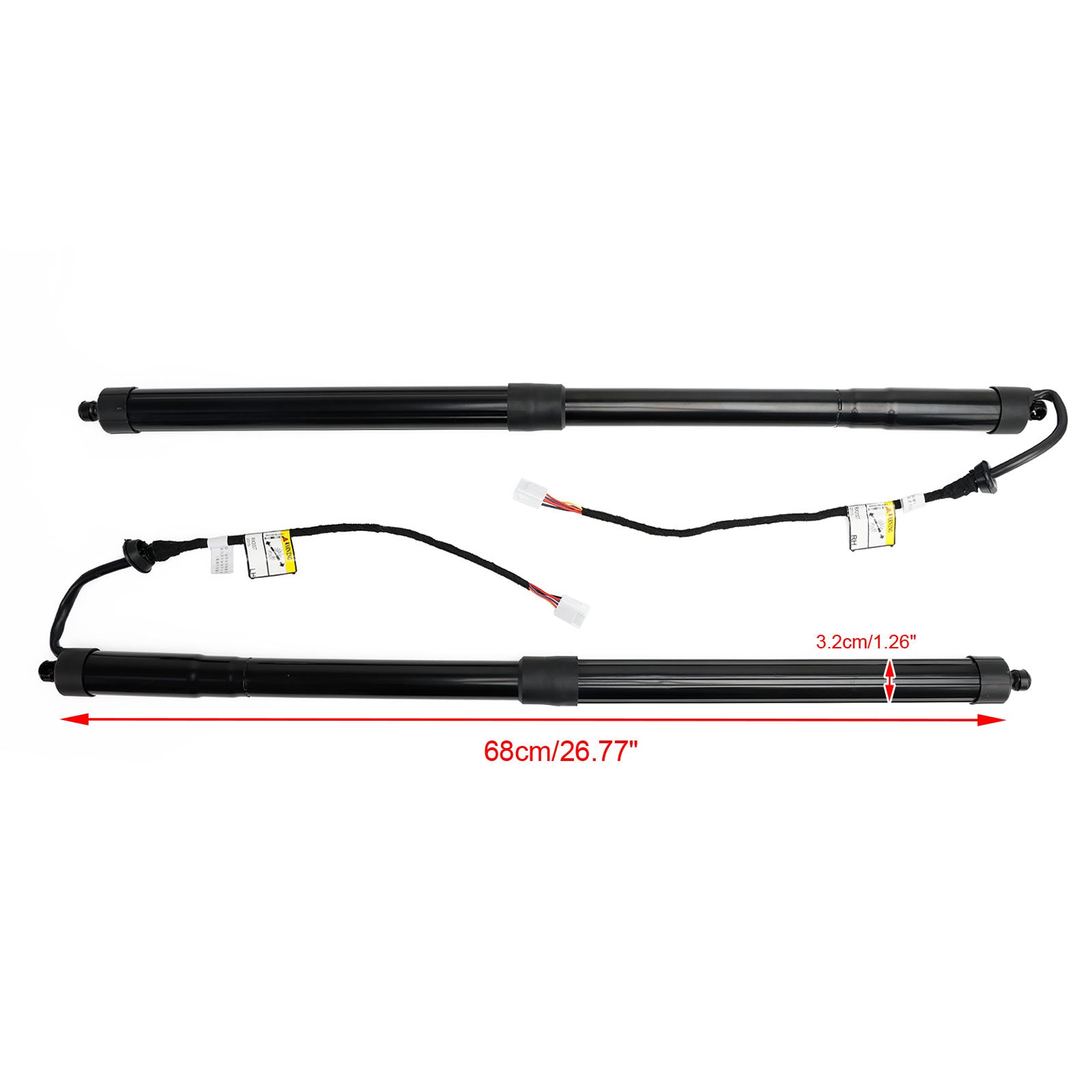 2x achterklepsteunen 6892048031 compatibel met Lexus RX350 RX450h 2016-2019