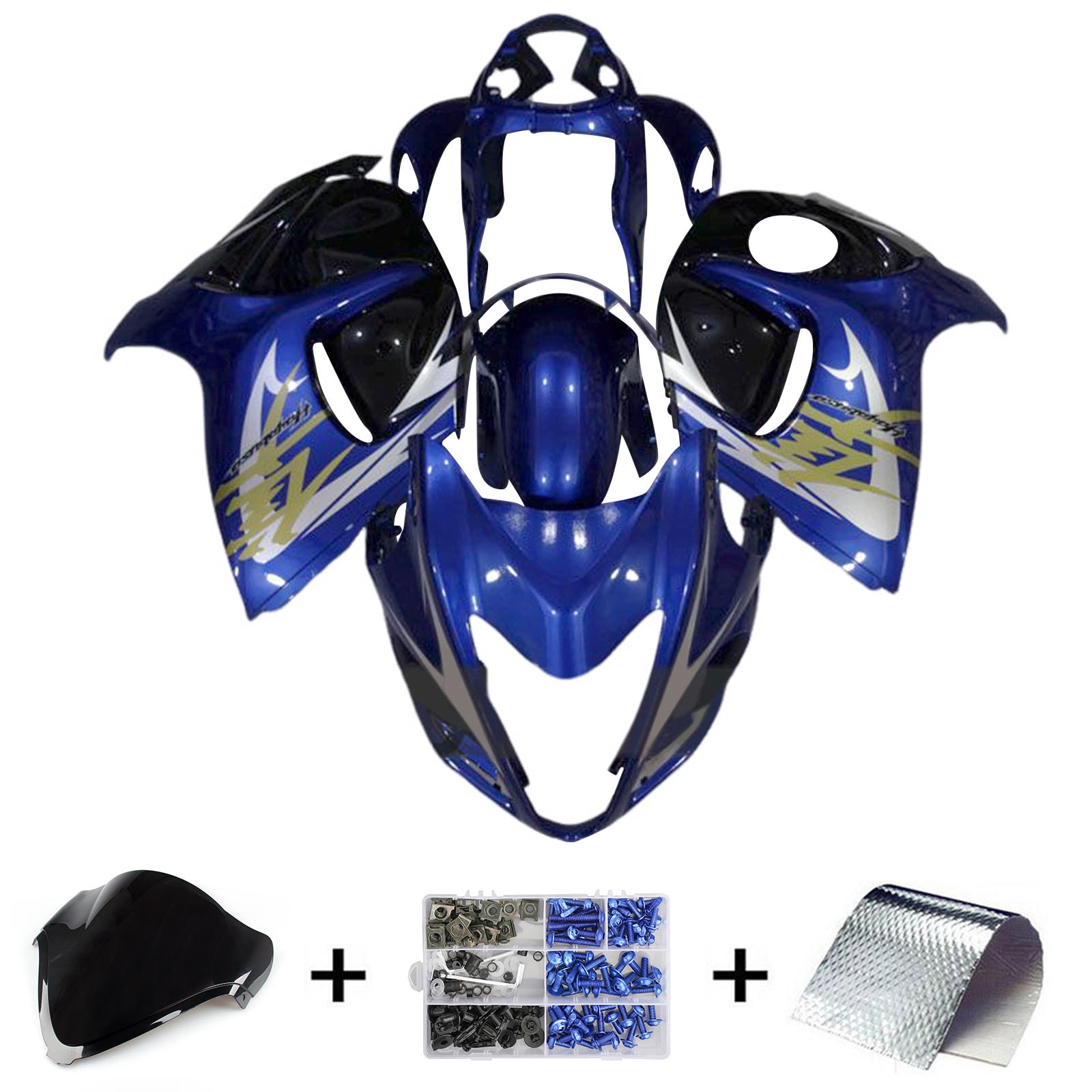 2008-2020 Suzuki Hayabusa GSX1300r Kit de camerage d'injection de carrosserie en plastique