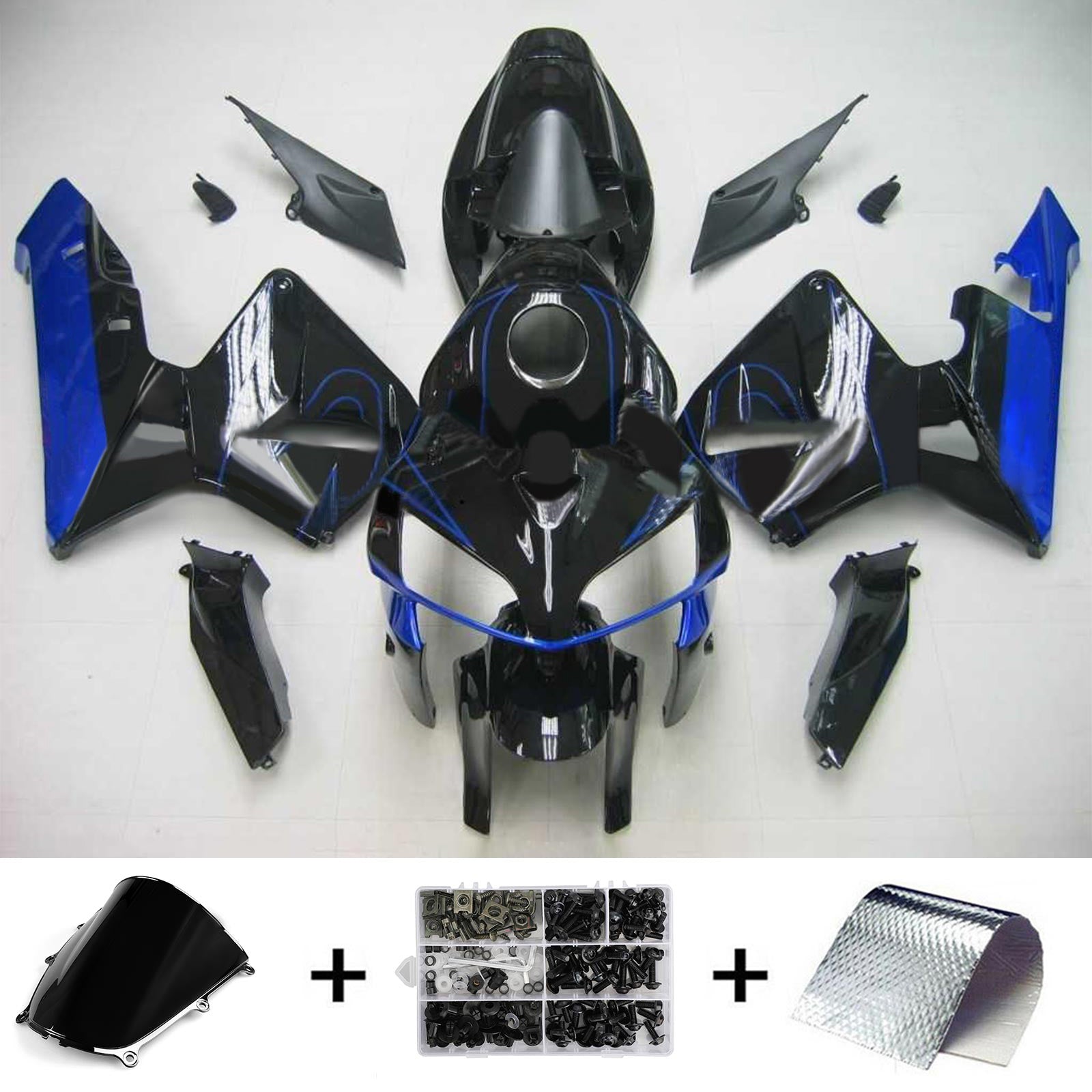 Kit de carénage par injection, carrosserie en plastique ABS pour Honda CBR600RR 2005-2006 F5