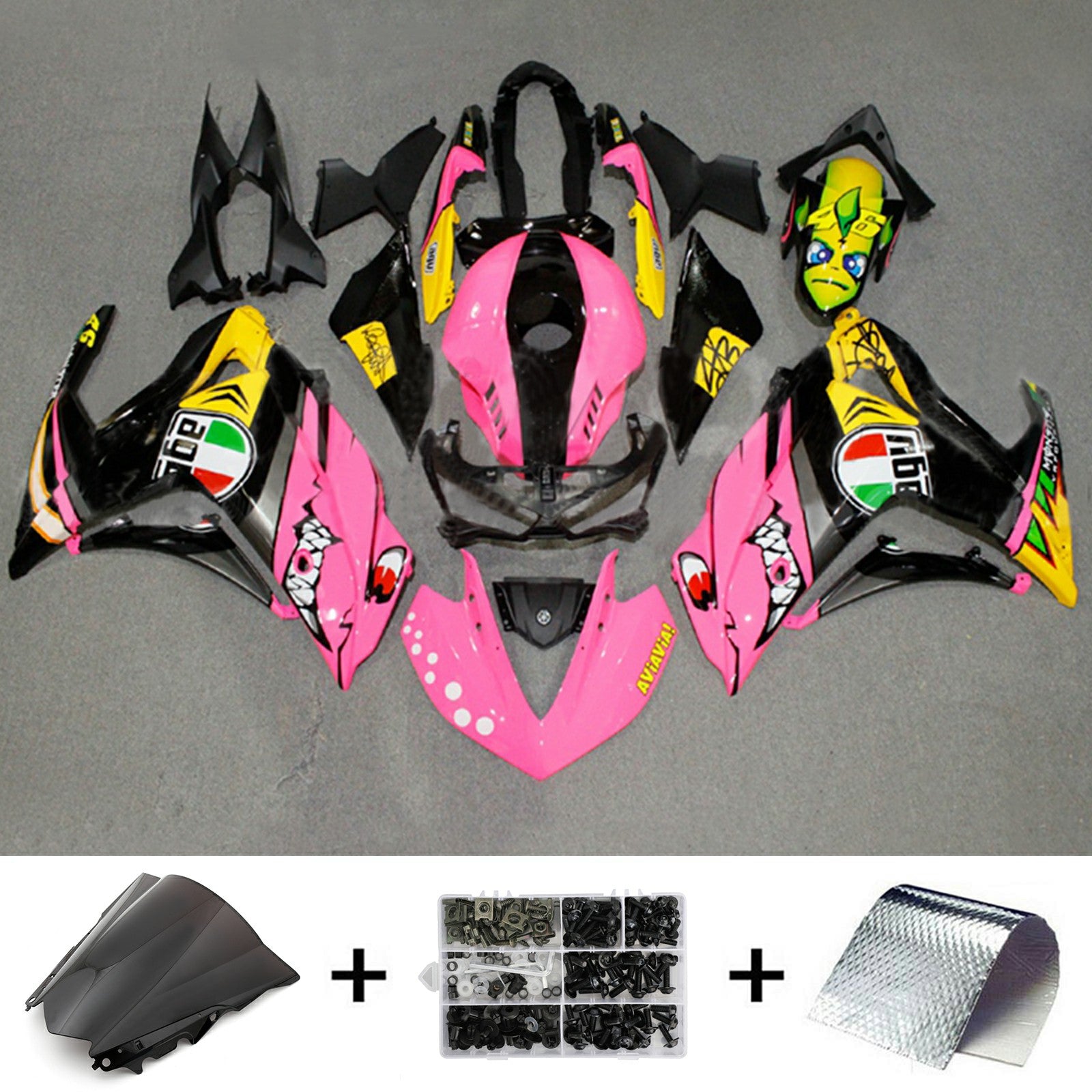 ABS Plastic Kairing Kit voor Yamaha YZF-R3 2014-2018 R25 2015-2017