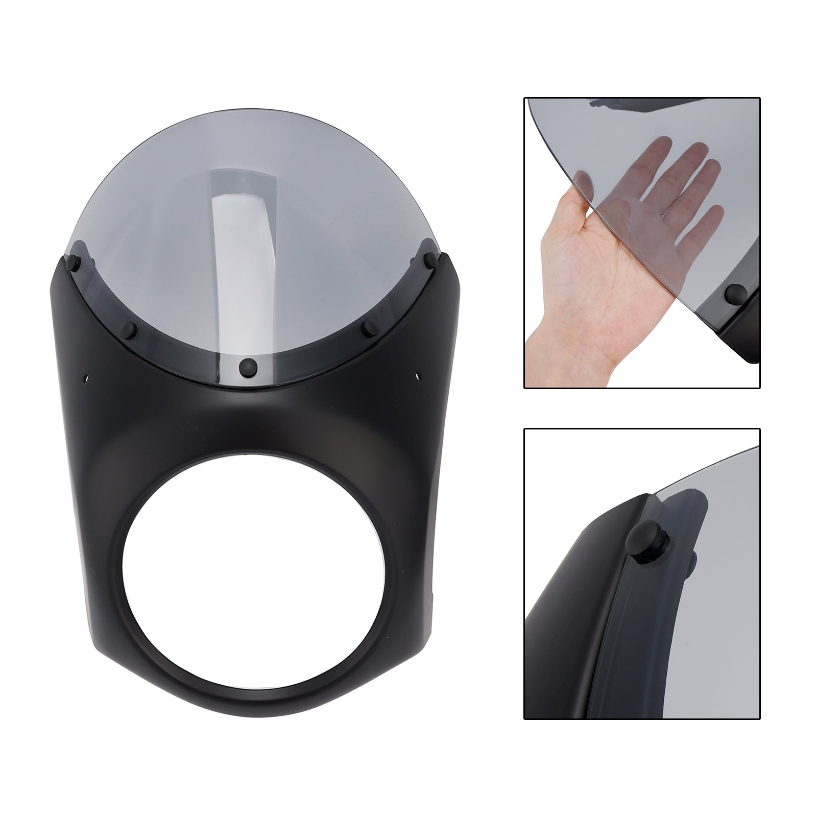 Fiera del parabrezza del faro per eliminatori Kawasaki 500 2024-2025